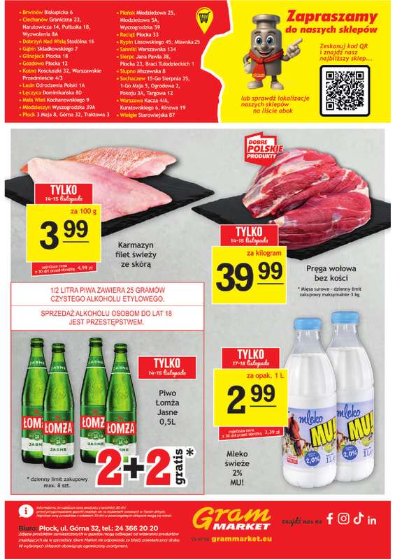 Gram Market - gazetka promocyjna Gazetka od środy 12.11 do wtorku 18.11 - strona 16