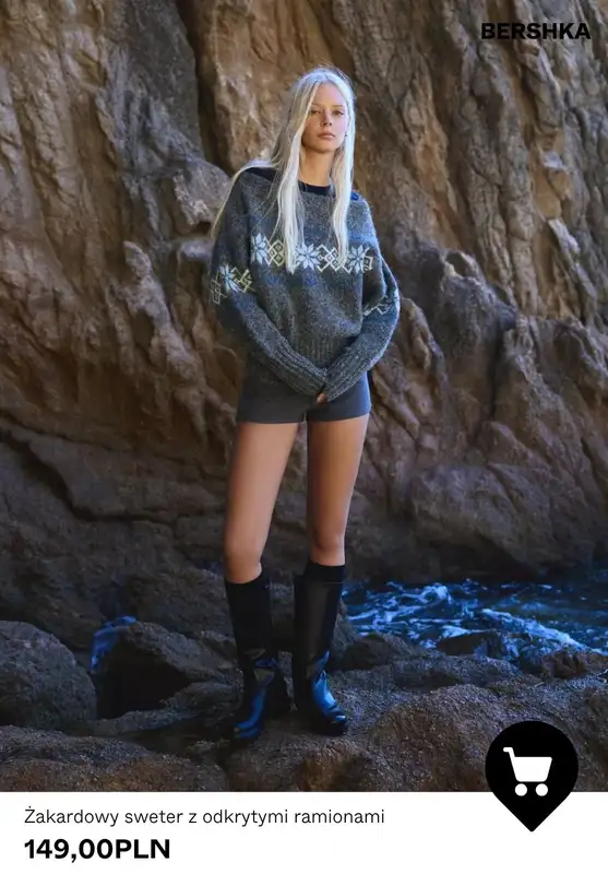 Bershka - gazetka promocyjna Swetry i kardigany damskie od poniedziałku 10.11  - strona 5