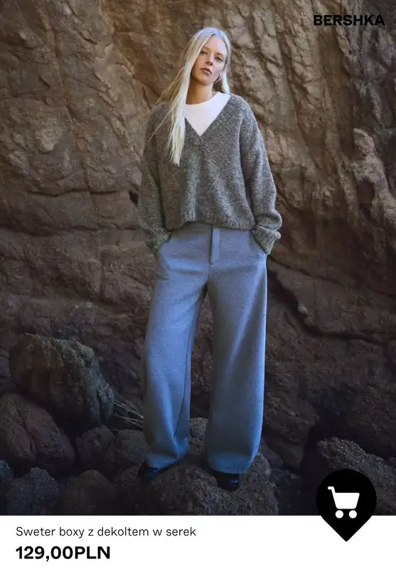 Bershka - gazetka promocyjna Swetry i kardigany damskie od poniedziałku 10.11  - strona 4