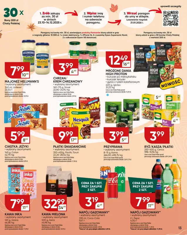 Chata Polska - gazetka promocyjna Gazetka od czwartku 20.11 do niedzieli 30.11 - strona 13