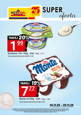 Hitpol - gazetka promocyjna Super oferta! od piątku 14.11 do niedzieli 23.11