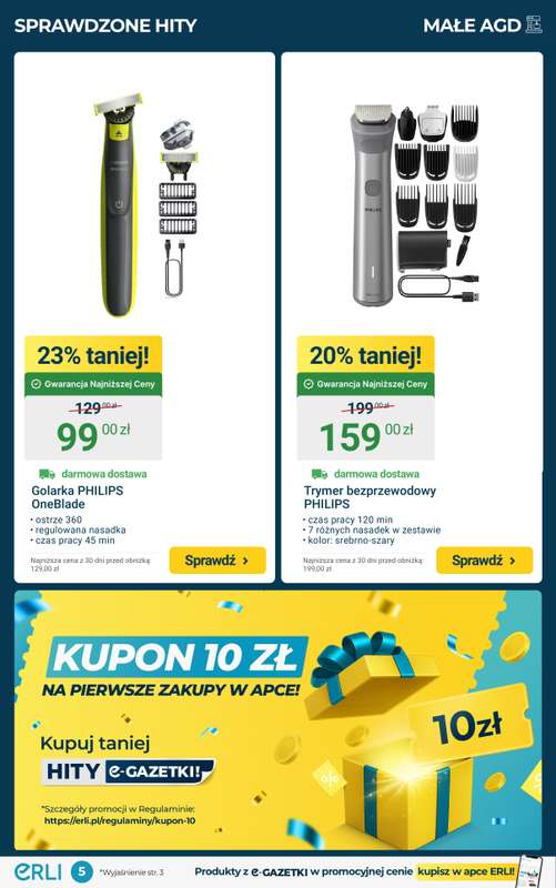 Erli - gazetka promocyjna Black Weeks - Elektronika i AGD najtaniej! od poniedziałku 10.11 do niedzieli 16.11 - strona 5