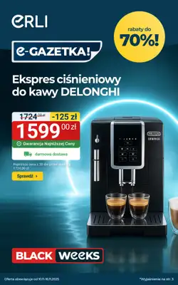 Erli - gazetka promocyjna Black Weeks - Elektronika i AGD najtaniej! od poniedziałku 10.11 do niedzieli 16.11