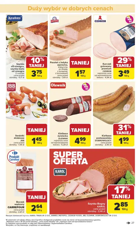 Carrefour - gazetka promocyjna Gazetka Carrefour od poniedziałku od poniedziałku 10.11 do soboty 15.11 - strona 29