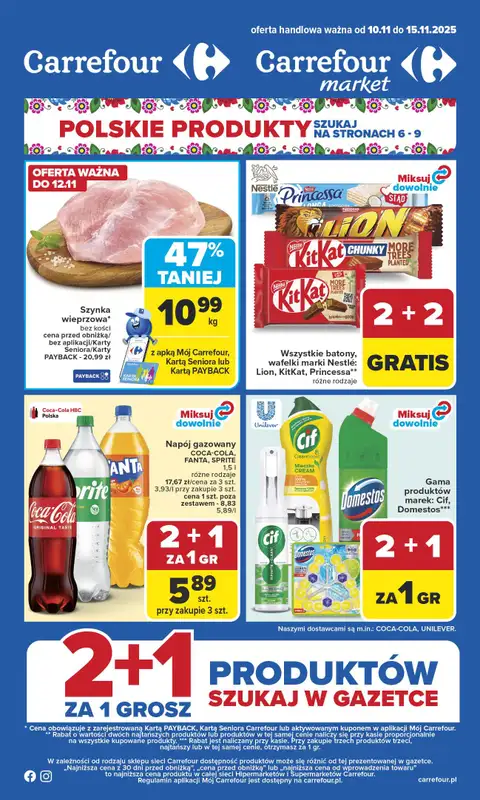 Carrefour - gazetka promocyjna Gazetka Carrefour od poniedziałku  