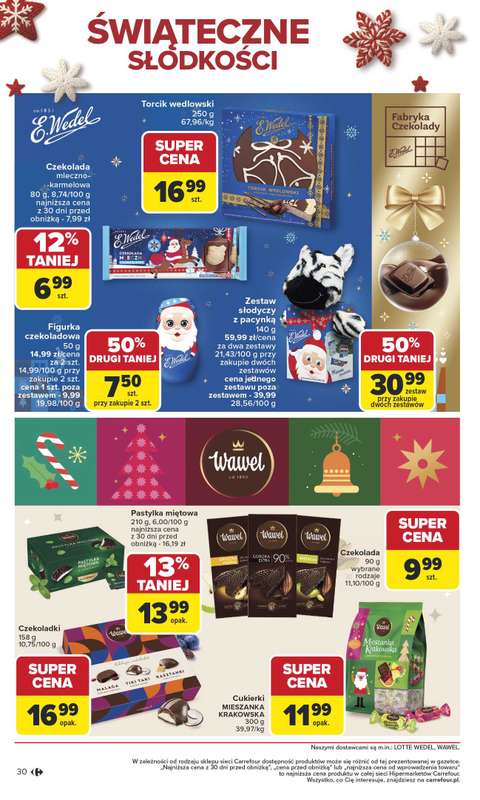 Carrefour - gazetka promocyjna Gazetka Święta spełnionych marzeń od poniedziałku 10.11 do soboty 29.11 - strona 30
