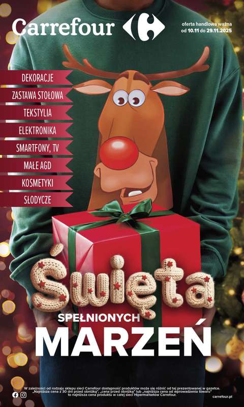 Carrefour - gazetka promocyjna Gazetka Święta spełnionych marzeń od poniedziałku 10.11 do soboty 29.11