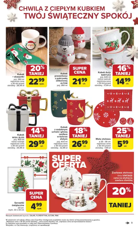 Carrefour - gazetka promocyjna Gazetka Święta spełnionych marzeń od poniedziałku 10.11 do soboty 29.11 - strona 9