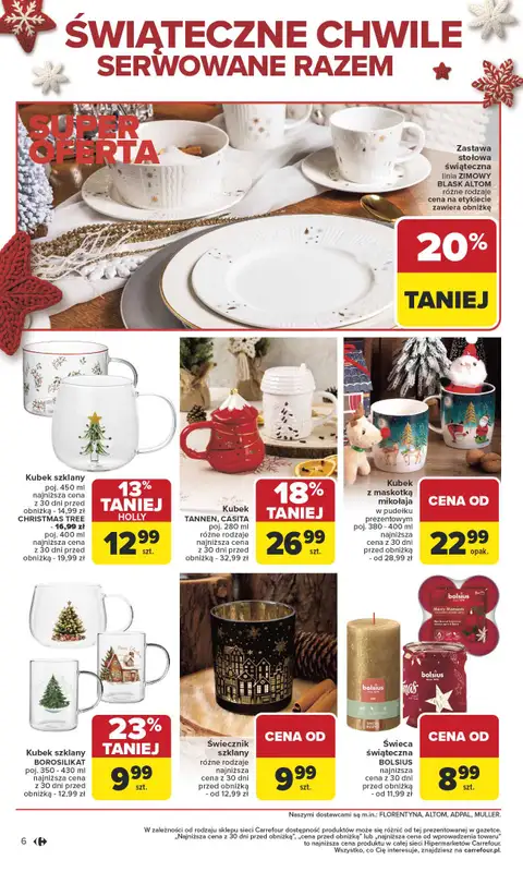 Carrefour - gazetka promocyjna Gazetka Święta spełnionych marzeń od poniedziałku 10.11 do soboty 29.11 - strona 6