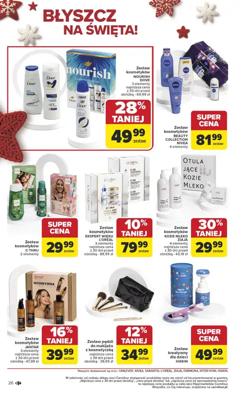 Carrefour - gazetka promocyjna Gazetka Święta spełnionych marzeń od poniedziałku 10.11 do soboty 29.11 - strona 26