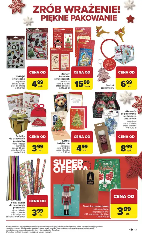 Carrefour - gazetka promocyjna Gazetka Święta spełnionych marzeń od poniedziałku 10.11 do soboty 29.11 - strona 13
