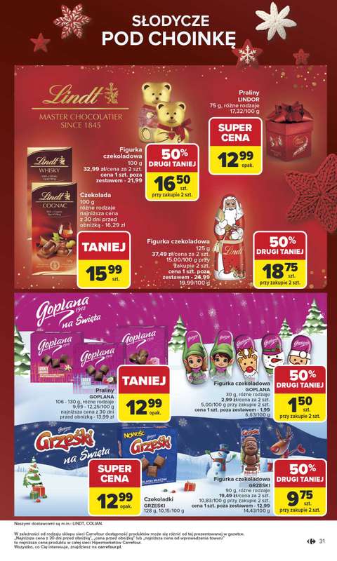Carrefour - gazetka promocyjna Gazetka Święta spełnionych marzeń od poniedziałku 10.11 do soboty 29.11 - strona 31