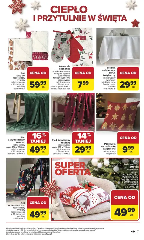 Carrefour - gazetka promocyjna Gazetka Święta spełnionych marzeń od poniedziałku 10.11 do soboty 29.11 - strona 17