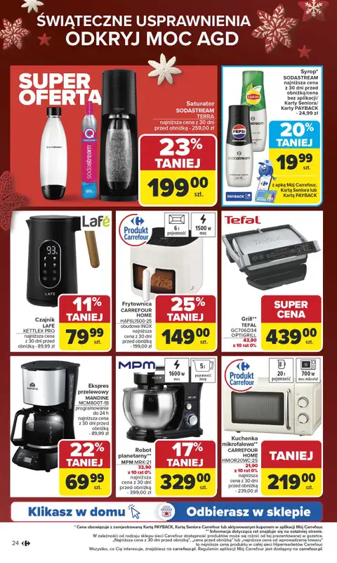 Carrefour - gazetka promocyjna Gazetka Święta spełnionych marzeń od poniedziałku 10.11 do soboty 29.11 - strona 24
