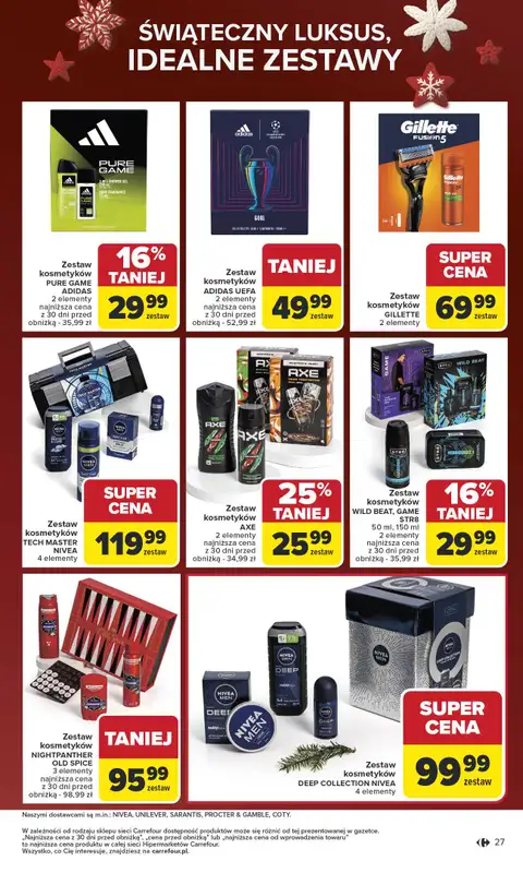 Carrefour - gazetka promocyjna Gazetka Święta spełnionych marzeń od poniedziałku 10.11 do soboty 29.11 - strona 27