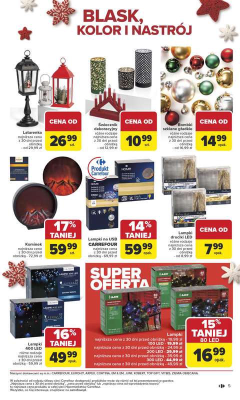 Carrefour - gazetka promocyjna Gazetka Święta spełnionych marzeń od poniedziałku 10.11 do soboty 29.11 - strona 5