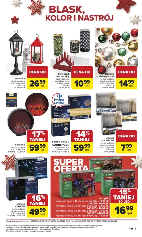 Carrefour - gazetka promocyjna Gazetka Święta spełnionych marzeń od poniedziałku 10.11 do soboty 29.11 - strona 5