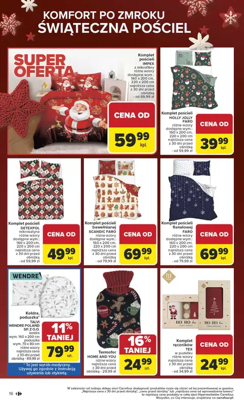 Carrefour - gazetka promocyjna Gazetka Święta spełnionych marzeń od poniedziałku 10.11 do soboty 29.11 - strona 16