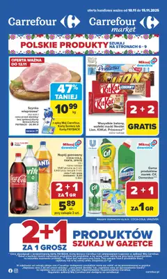 Carrefour Market - gazetka promocyjna Gazetka Carrefour Market od poniedziałku od poniedziałku 10.11 do soboty 15.11