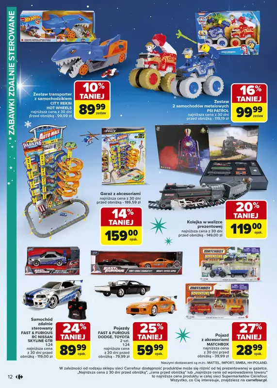 Carrefour Market - gazetka promocyjna Gazetka Zabawki od poniedziałku 10.11 do wtorku 23.12 - strona 12