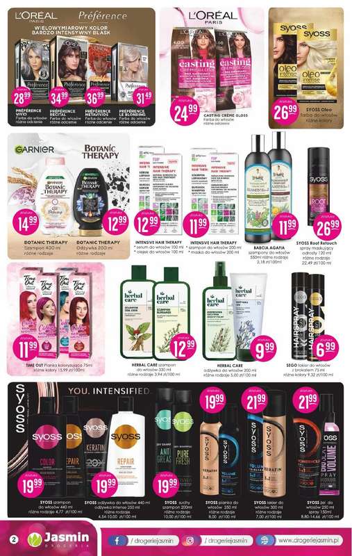 Drogerie Jasmin - gazetka promocyjna Gazetka od poniedziałku 10.11 do soboty 29.11 - strona 2