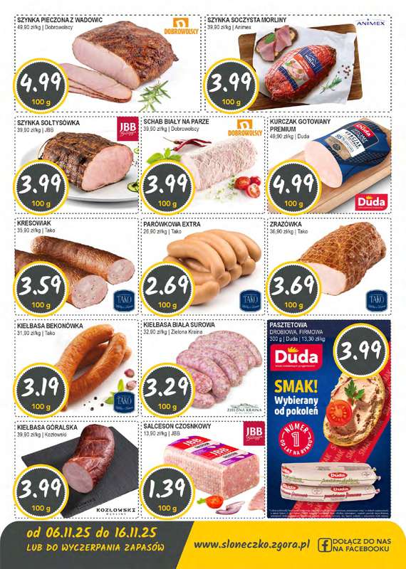 Słoneczko - gazetka promocyjna Gazetka od czwartku 06.11 do niedzieli 16.11 - strona 2