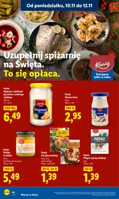 Lidl - gazetka promocyjna Oferta od poniedziałku od poniedziałku 10.11 do środy 12.11 - strona 44