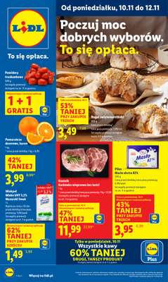Lidl - gazetka promocyjna Oferta od poniedziałku od poniedziałku 10.11 do środy 12.11