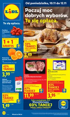 Lidl - gazetka promocyjna Oferta od poniedziałku od poniedziałku 10.11 do środy 12.11