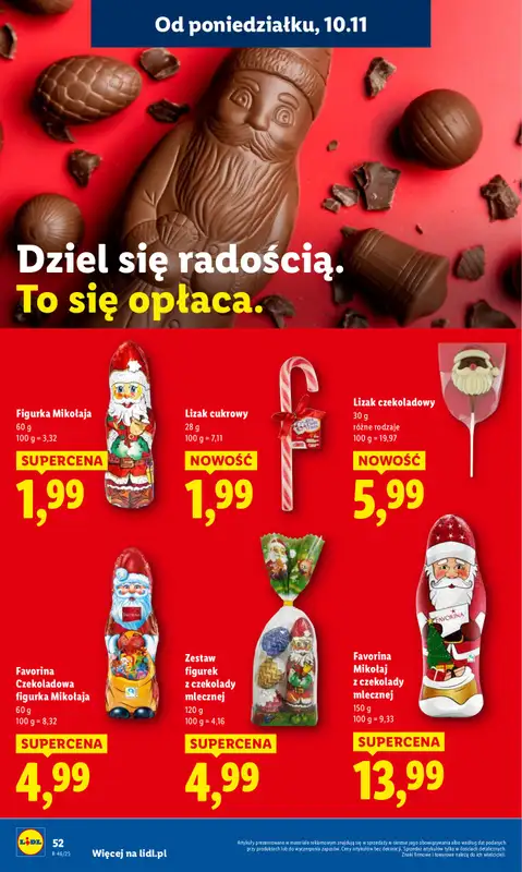 Lidl - gazetka promocyjna Oferta od poniedziałku od poniedziałku 10.11 do środy 12.11 - strona 52