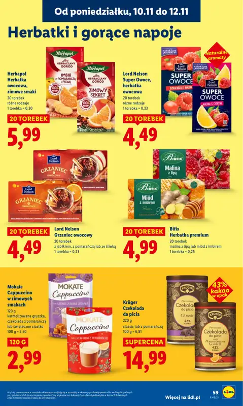 Lidl - gazetka promocyjna Oferta od poniedziałku od poniedziałku 10.11 do środy 12.11 - strona 61