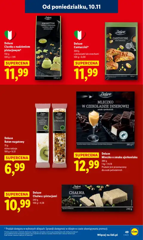 Lidl - gazetka promocyjna Oferta od poniedziałku od poniedziałku 10.11 do środy 12.11 - strona 49