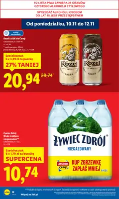 Lidl - gazetka promocyjna Oferta od poniedziałku od poniedziałku 10.11 do środy 12.11 - strona 12