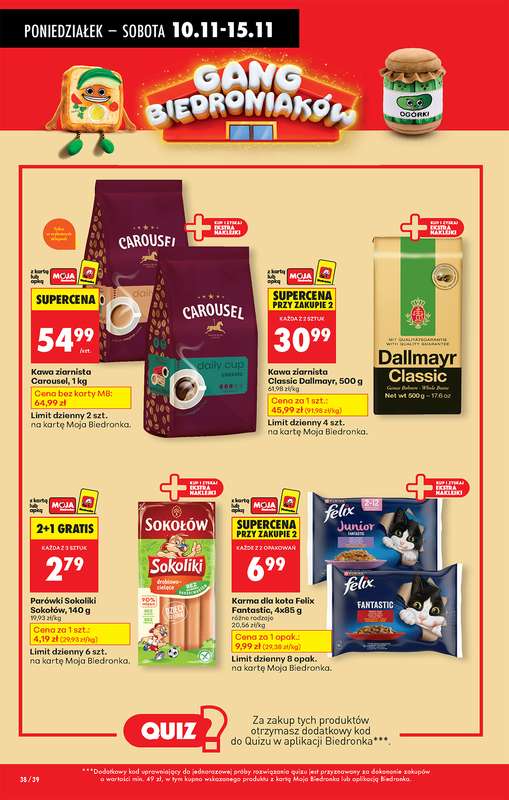 Biedronka - gazetka promocyjna Od poniedziałku od poniedziałku 10.11 do niedzieli 16.11 - strona 44