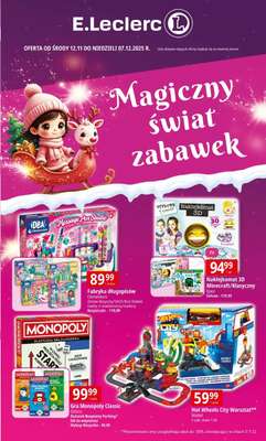 Leclerc - gazetka promocyjna Oferta E.Leclerc | Magiczny świat zabawek od środy 12.11 do niedzieli 07.12