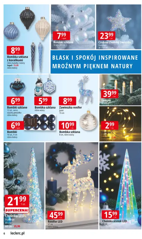 Leclerc - gazetka promocyjna Oferta E.Leclerc | Odkryj wyjątkowe dekoracje od środy 12.11 do niedzieli 07.12 - strona 6