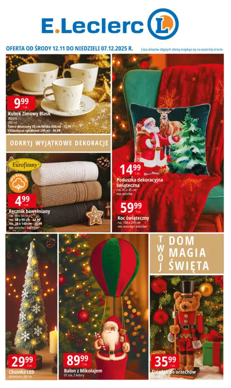 Leclerc - gazetka promocyjna Oferta E.Leclerc | Odkryj wyjątkowe dekoracje  