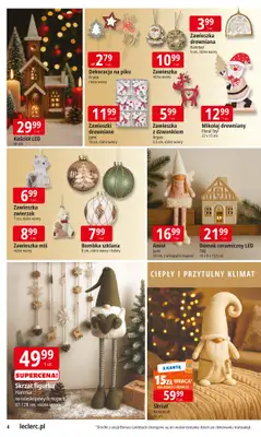 Leclerc - gazetka promocyjna Oferta E.Leclerc | Odkryj wyjątkowe dekoracje od środy 12.11 do niedzieli 07.12 - strona 4