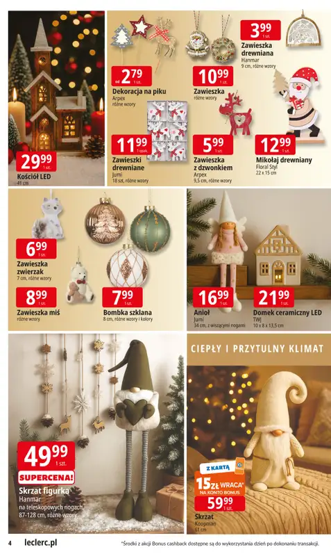 Leclerc - gazetka promocyjna Oferta E.Leclerc | Odkryj wyjątkowe dekoracje od środy 12.11 do niedzieli 07.12 - strona 4