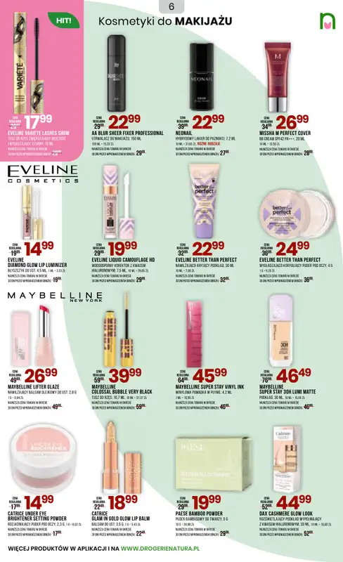 Drogerie Natura - gazetka promocyjna Gazetka od poniedziałku 10.11 do środy 26.11 - strona 6