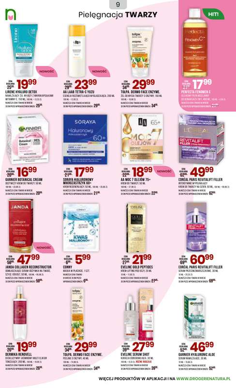 Drogerie Natura - gazetka promocyjna Gazetka od poniedziałku 10.11 do środy 26.11 - strona 9