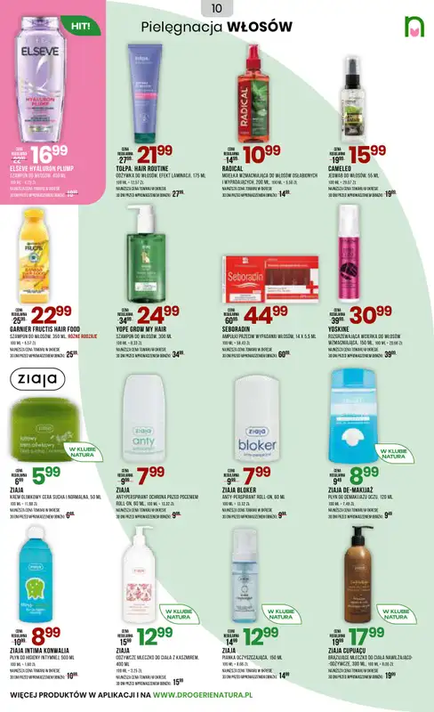 Drogerie Natura - gazetka promocyjna Gazetka od poniedziałku 10.11 do środy 26.11 - strona 10
