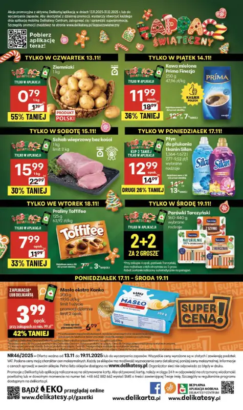 Delikatesy Centrum - gazetka promocyjna Gazetka  do środy 19.11 - strona 40