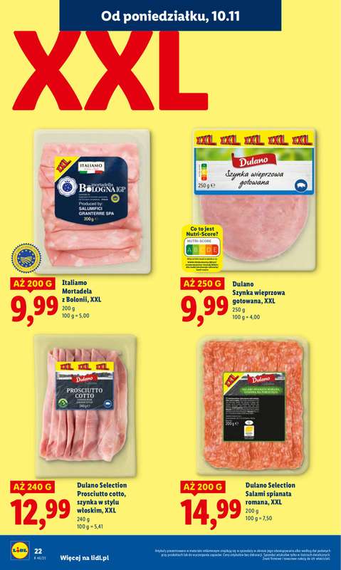 Lidl - gazetka promocyjna Oferta od poniedziałku od poniedziałku 10.11 do środy 12.11 - strona 22