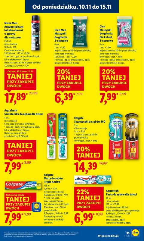 Lidl - gazetka promocyjna Oferta od poniedziałku od poniedziałku 10.11 do środy 12.11 - strona 35