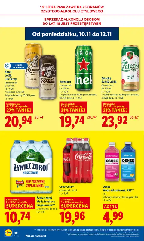 Lidl - gazetka promocyjna Oferta od poniedziałku od poniedziałku 10.11 do środy 12.11 - strona 32
