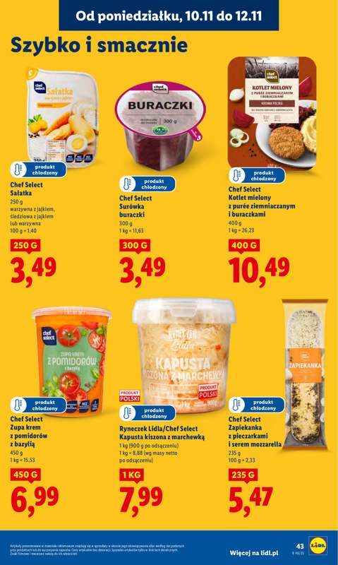 Lidl - gazetka promocyjna Oferta od poniedziałku od poniedziałku 10.11 do środy 12.11 - strona 43