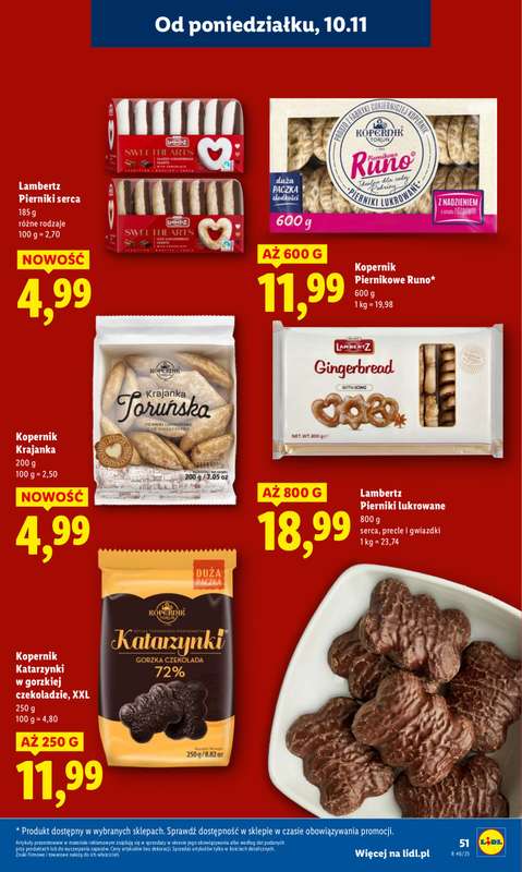 Lidl - gazetka promocyjna Oferta od poniedziałku od poniedziałku 10.11 do środy 12.11 - strona 51