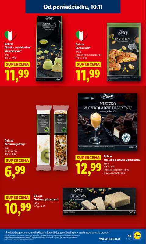 Lidl - gazetka promocyjna Oferta od poniedziałku od poniedziałku 10.11 do środy 12.11 - strona 49