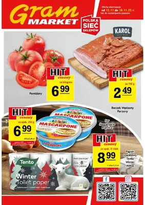 Gram Market - gazetka promocyjna Gazetka od środy 12.11 do wtorku 18.11
